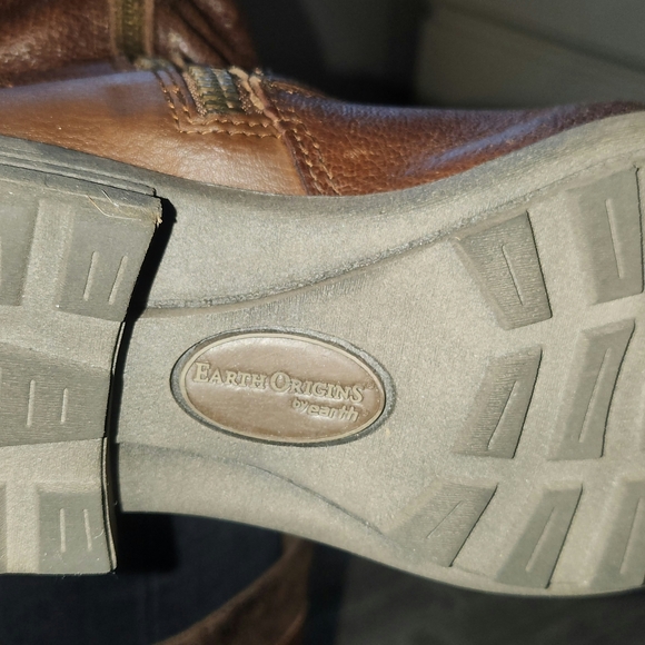 Earth Origins Brown Leather Riding Boots for Women - Picture 7 of 7